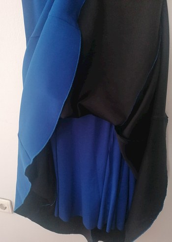 Kadın Lacivert Straplez Uzun Abiye Elbise - Görsel 5