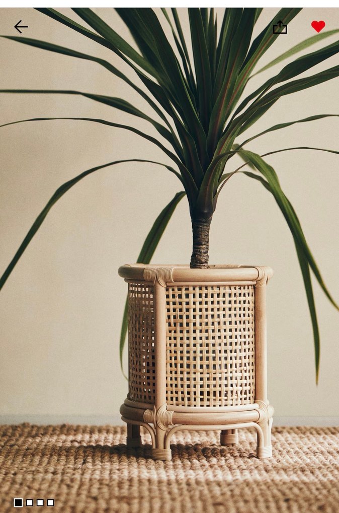 H&M home Bej Hasır Saksı - Görsel 2