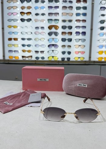 Miu Miu Minimal Oval Gunes Gozlugu