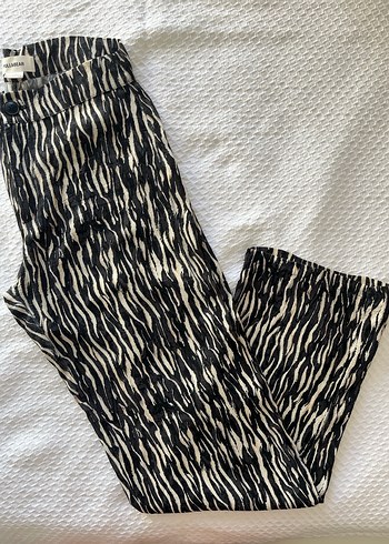 s Beden Zebra Desenli KadınPantolon