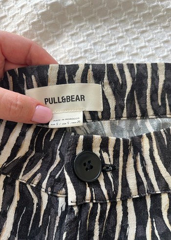 Pull and Bear Zebra Desenli KadınPantolon