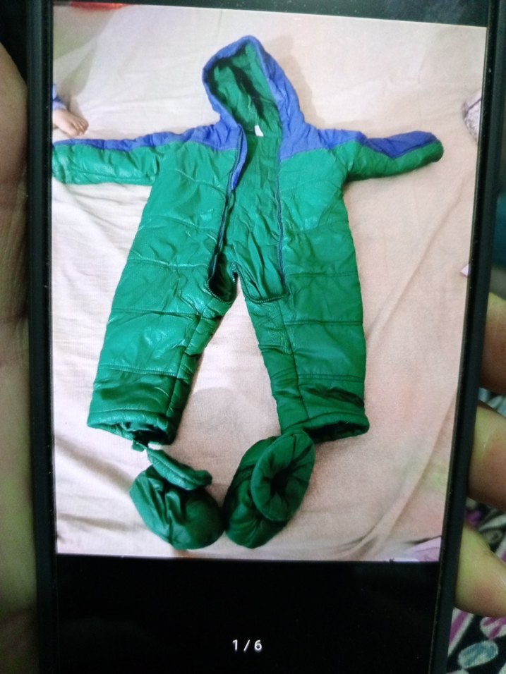 Mavi Kürklü Bebek Erkek Tulumu acil satış - Görsel 3