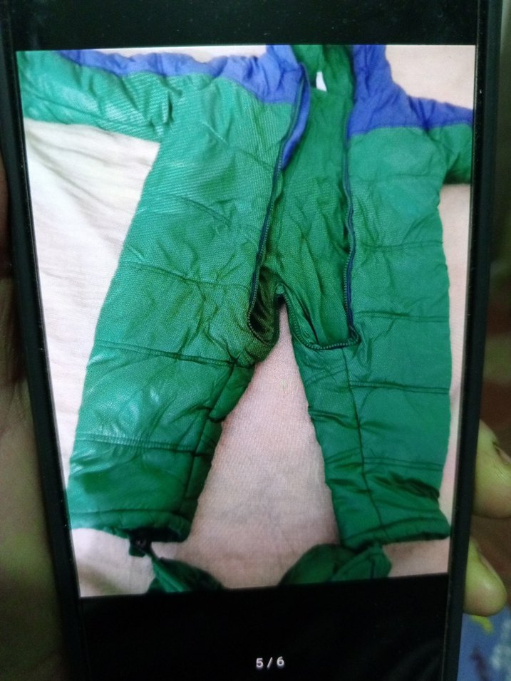 Mavi Kürklü Bebek Erkek Tulumu acil satış - Görsel 2