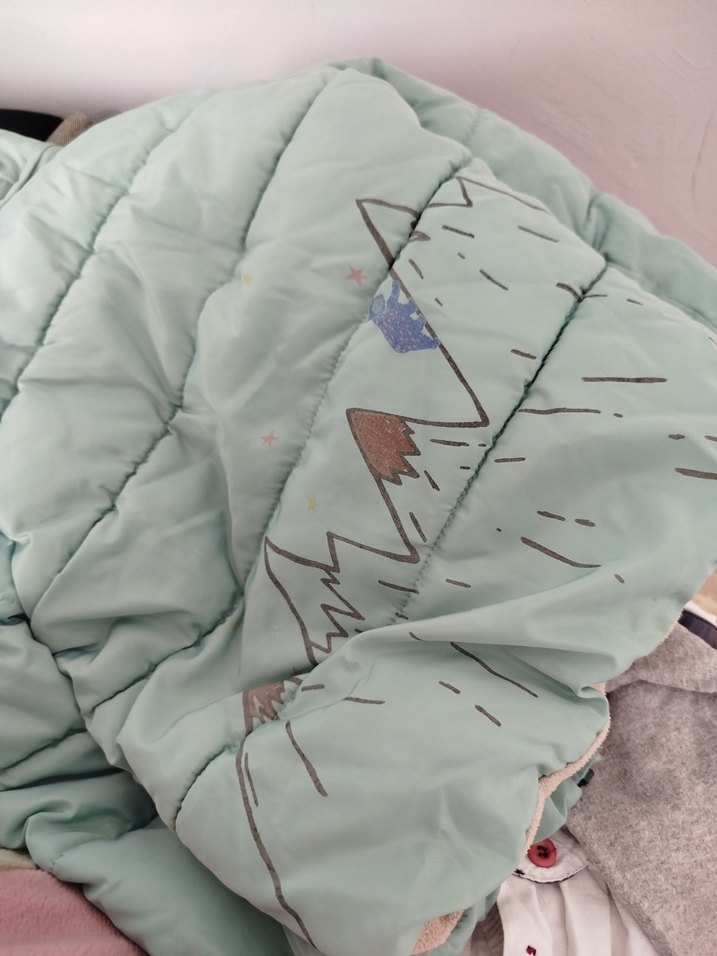 Turkuaz Kapüşonlu mont - Görsel 4