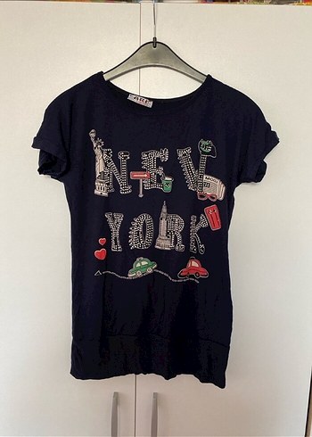 Kız Çocuk Siyah Payetli Tişört - Görsel 3