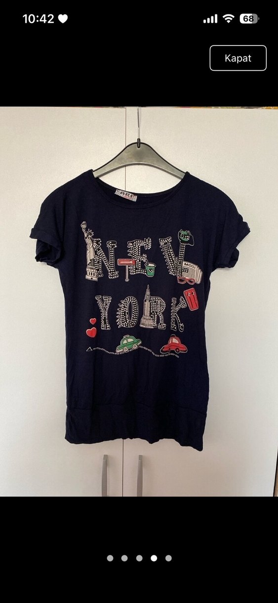 Kız Çocuk Siyah Payetli Tişört - Görsel 4