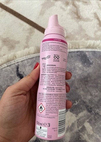 Schwarzkopf Taft Locken Köpük 150ml - Görsel 3