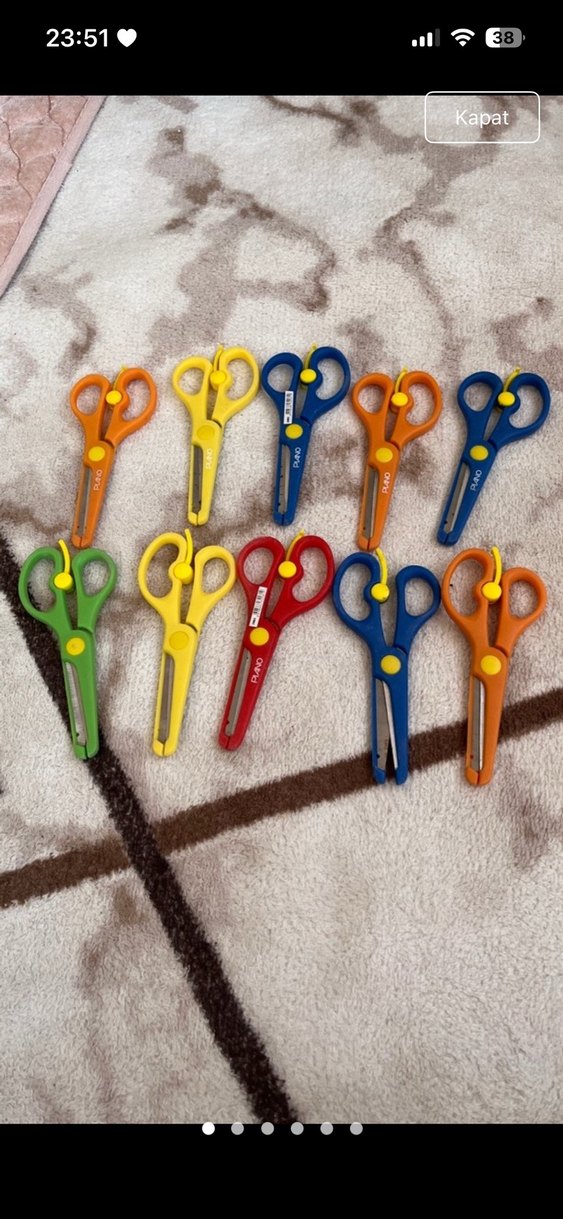 Renkli Okul Makasları Seti - Görsel 2