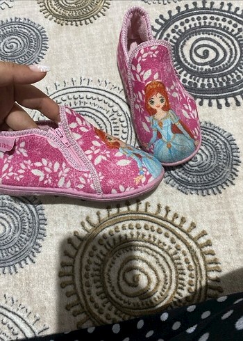 Kız Çocuk Pembe Nakışlı Sıcak Terlik - Görsel 3