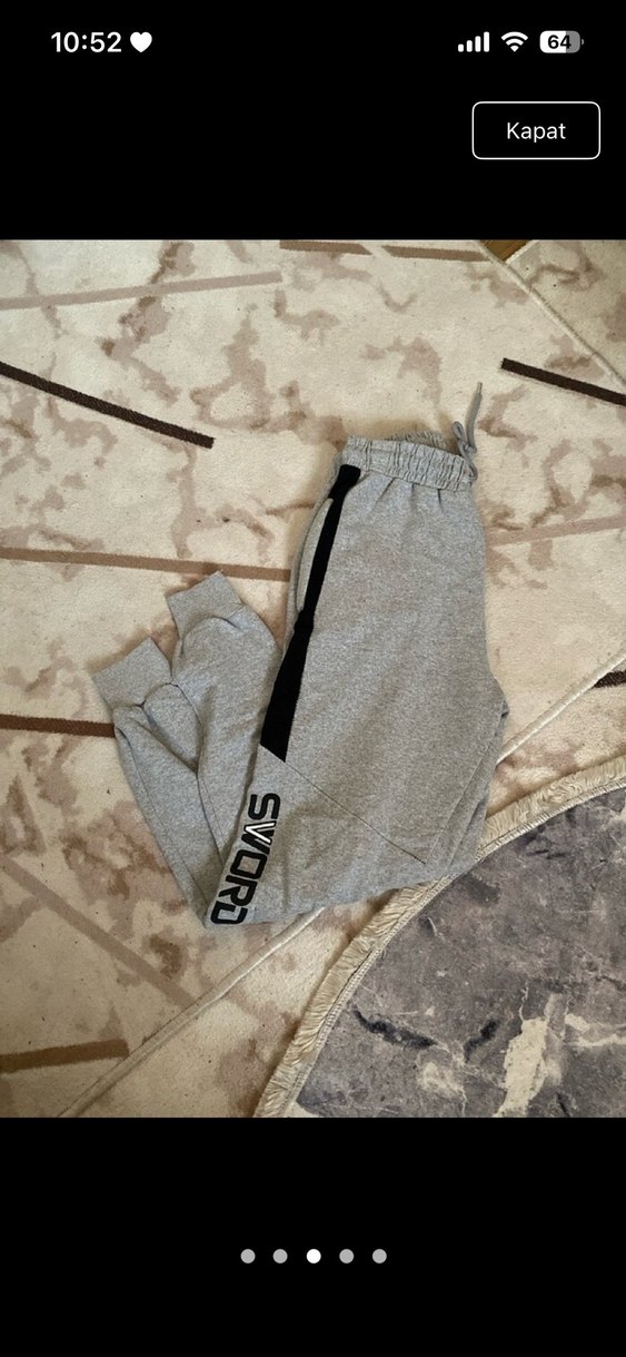 Gri Rahat Kesim Outdoor Erkek Eşofman - Görsel 3