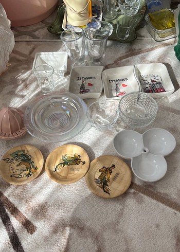 Beyaz Baskılı Bohem Tabak Seti - Görsel 3