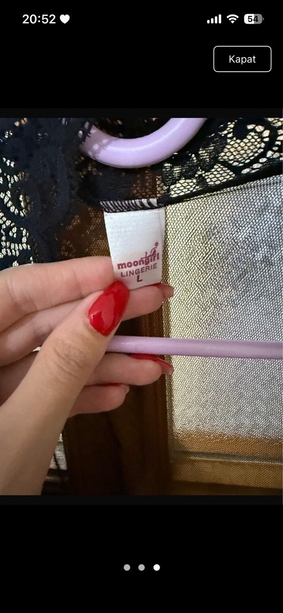 Siyah Gotik Midi Kadın Sabahlık - Görsel 3