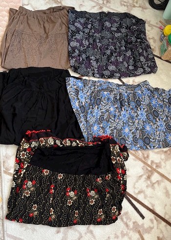 Bohem Tarzda Midi Desenli Hamile Etekleri - Görsel 2