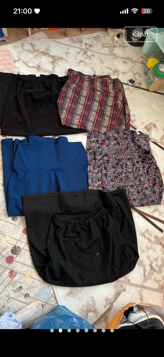 Bohem Tarzda Midi Desenli Hamile Etekleri - Görsel 5