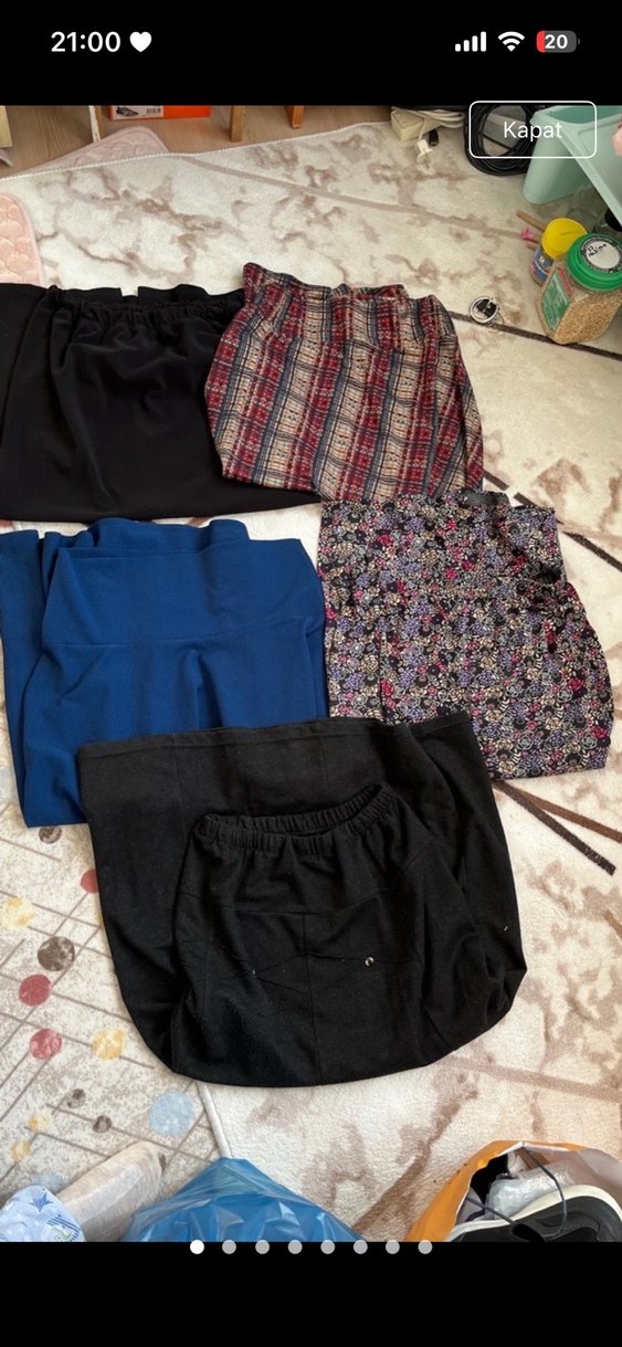 Bohem Tarzda Midi Desenli Hamile Etekleri - Görsel 4