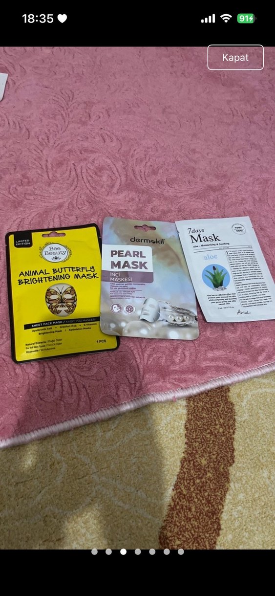 Kadınlar için 3'lü Maske Seti - Görsel 3