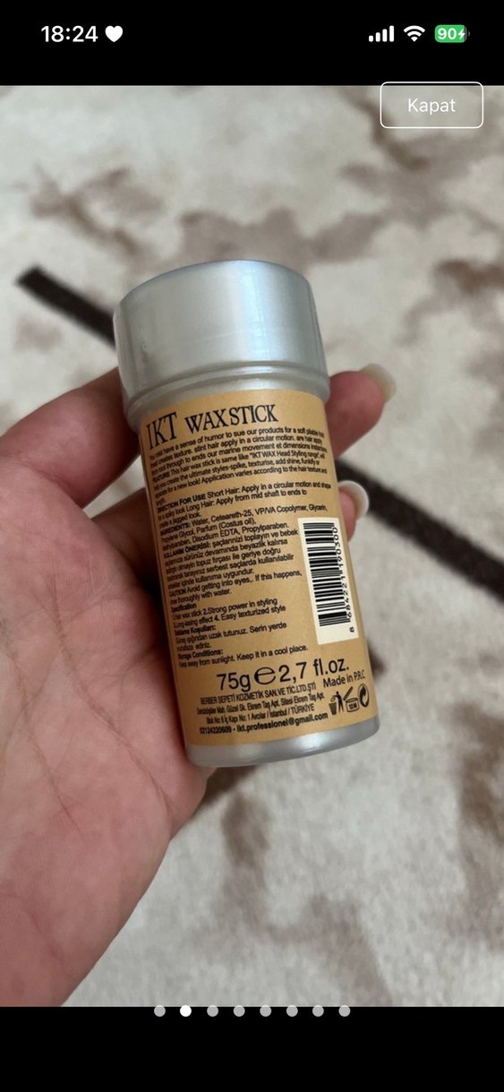 IKT Waxstick Saç Şekillendirici 75g - Görsel 2