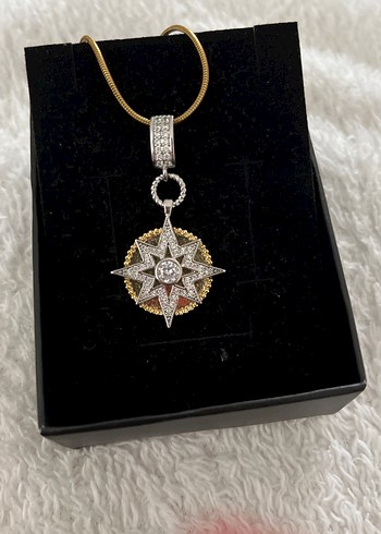 Altın Renkli Vintage Midi Çelik  Kolye - Görsel 4