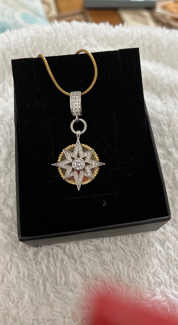 Altın Renkli Vintage Midi Çelik  Kolye - Görsel 4