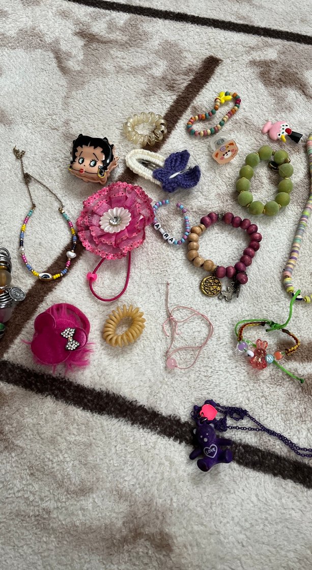 Renkli Boncuklu Bohem Çocuk Saç Aksesuarları - Görsel 5