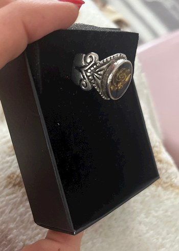 Altın Renkli Gotik Erkek Yüzük - Görsel 3