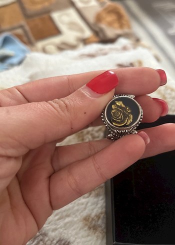 Altın Renkli Gotik Erkek Yüzük - Görsel 7