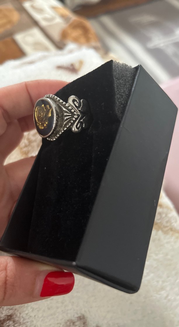 Altın Renkli Gotik Erkek Yüzük - Görsel 4