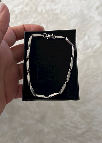 Gri Zincir DetaylıBileklik - Görsel 2