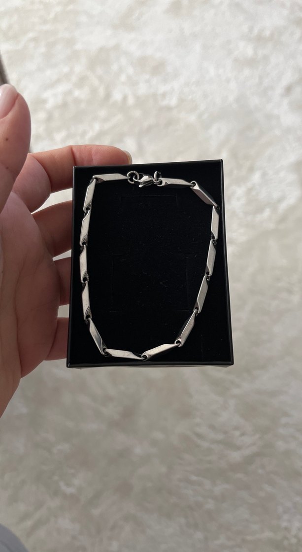 Gri Zincir DetaylıBileklik - Görsel 3