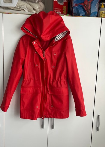 Düğmeli Kırmızı deri - Görsel 2