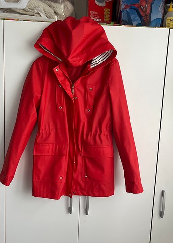 Düğmeli Kırmızı deri - Görsel 4