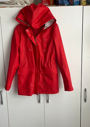 Düğmeli Kırmızı deri - Görsel 9