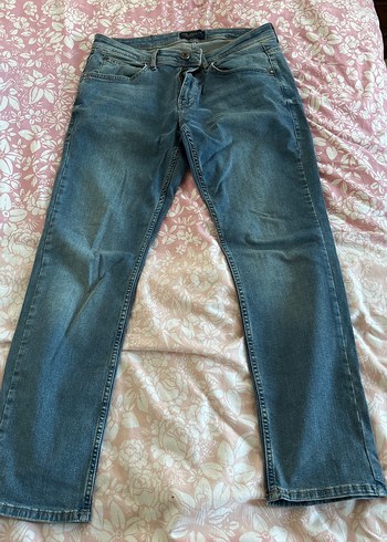 Erkek Mavi Denim Bol Kesim Günlük Jean - Görsel 2