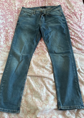 Erkek Mavi Denim Bol Kesim Günlük Jean - Görsel 3