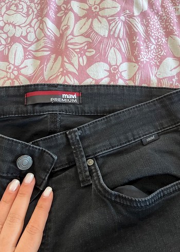 Erkek Siyah Bol Kesim Kot Pantolon - Görsel 7