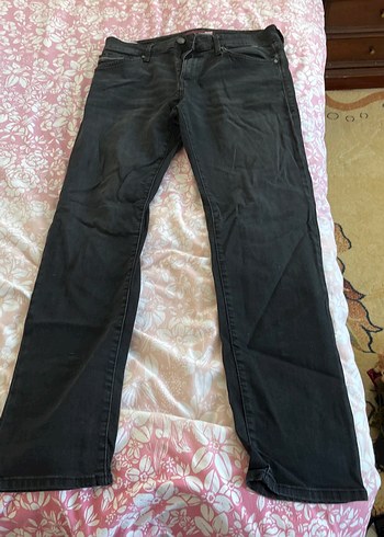 Erkek Siyah Bol Kesim Kot Pantolon - Görsel 2