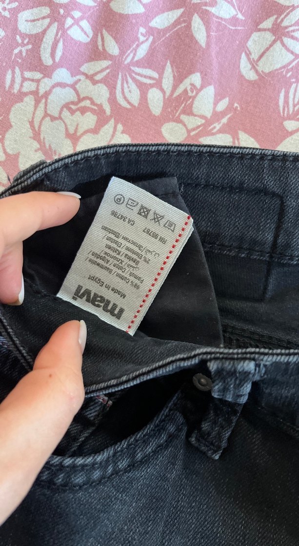 Erkek Siyah Bol Kesim Kot Pantolon - Görsel 5