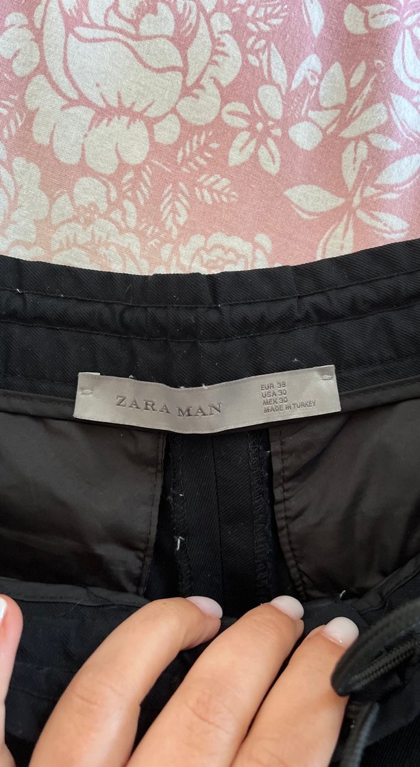 Erkek Siyah Rahat Kesim Sokak Stili Pantolon - Görsel 5