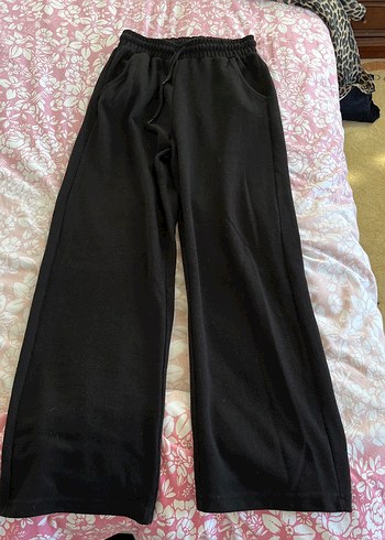 Siyah Rahat Kesim Kadın Eşofman Altı - Görsel 2