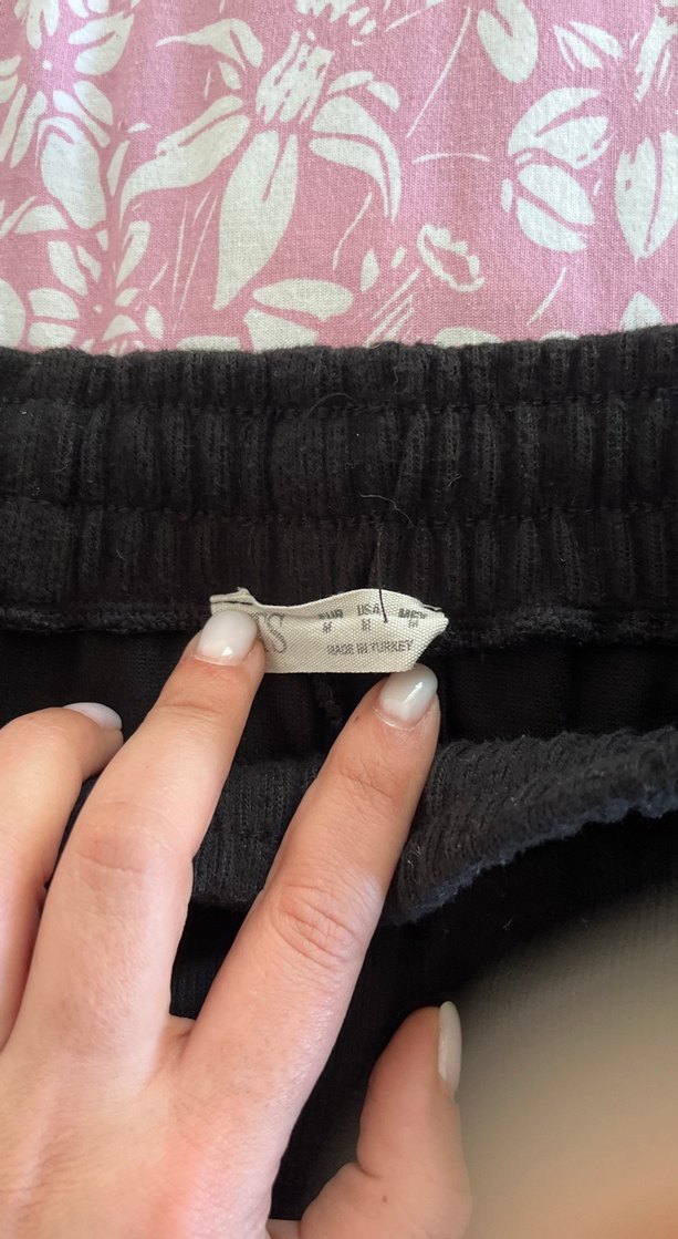 Siyah Rahat Kesim Kadın Eşofman Altı - Görsel 4