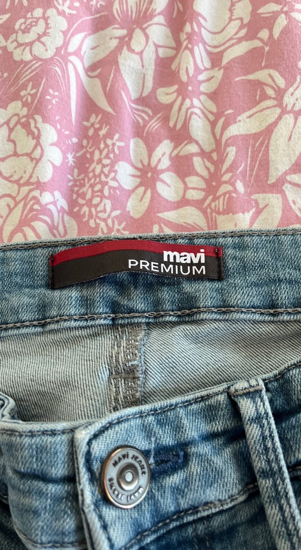 Gri Bol Kesim Midi Boy Denim Erkek Kot Pantolon - Görsel 4