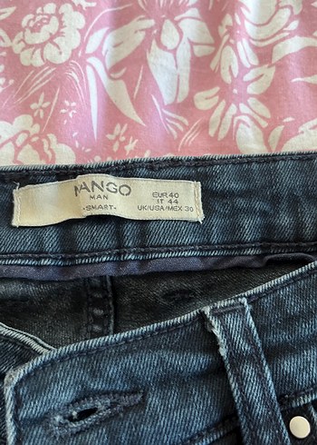 Siyah Bol Kesim Erkek Kot Pantolon - Görsel 4