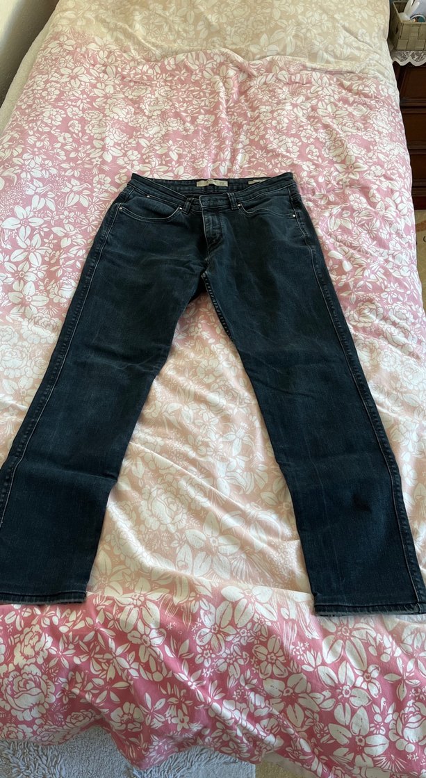 Siyah Bol Kesim Erkek Kot Pantolon - Görsel 2