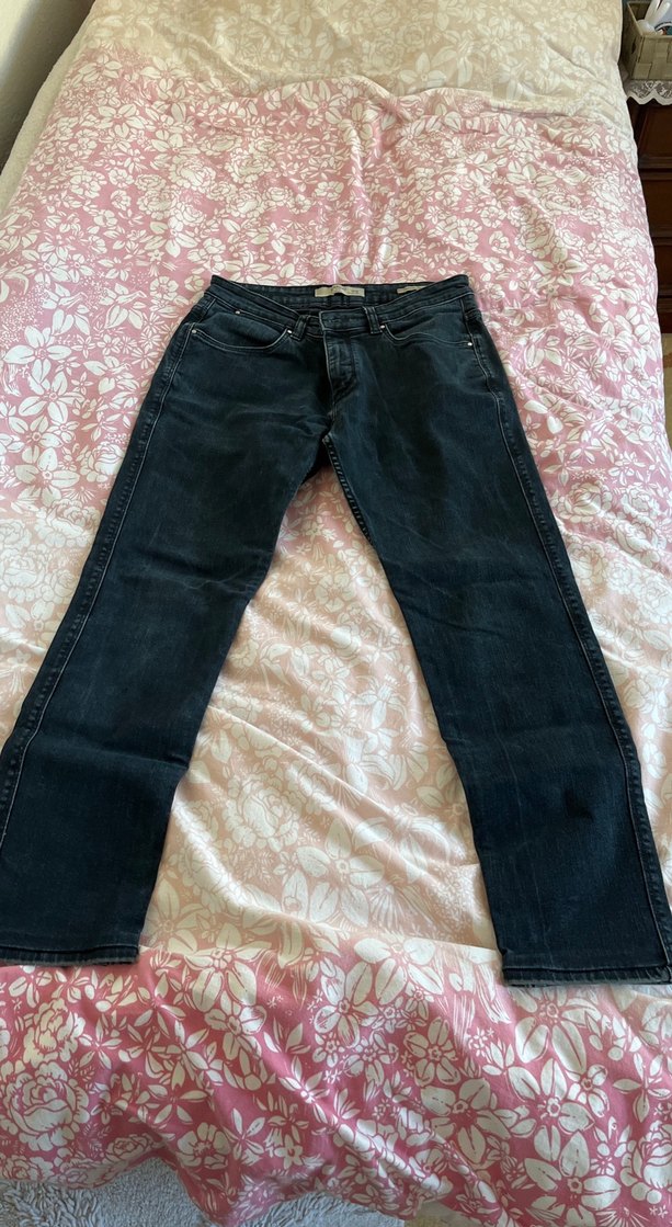 Siyah Bol Kesim Erkek Kot Pantolon - Görsel 3