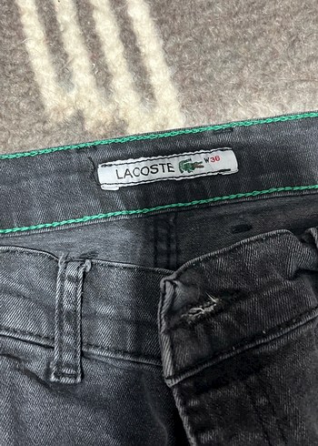 Gri Bağlama Desenli Kadın Denim Jean - Görsel 5