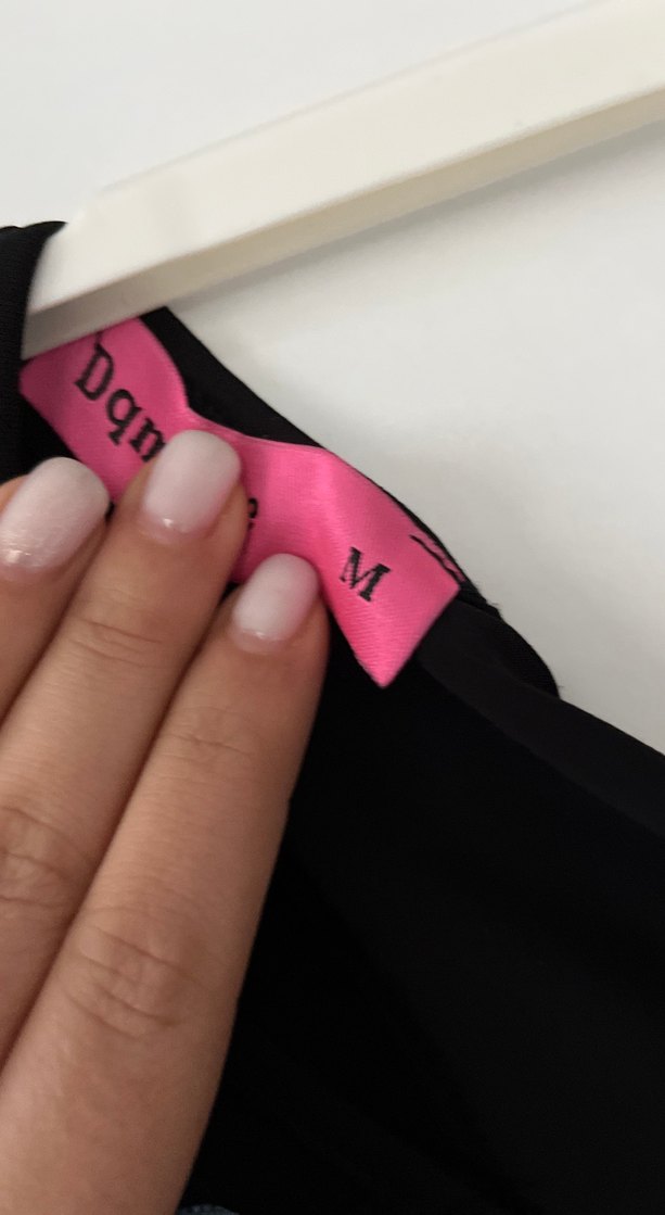 Kadın Siyah Denim Midi Tulum - Görsel 5