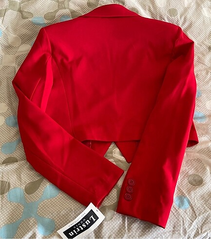 m Beden kırmızı Renk Crop blazer