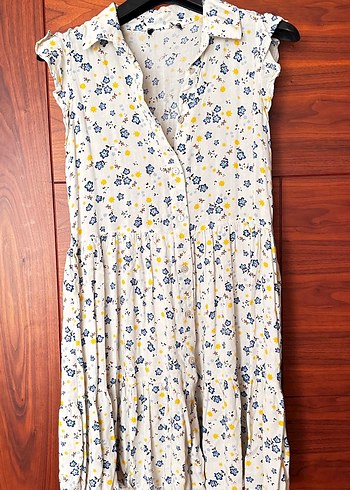 Zara çiçekli Bohem Midi Elbise