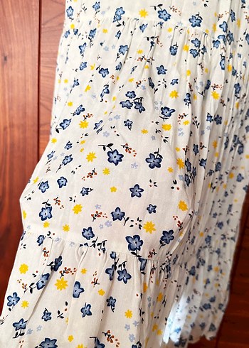 Zara Zara çiçekli Bohem Midi Elbise