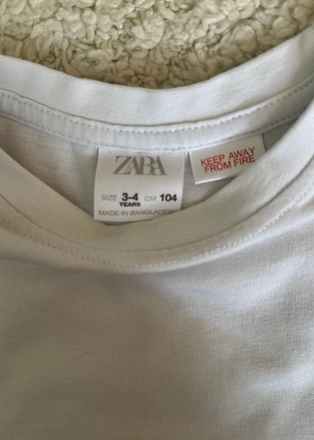 3-4 yaş Beyaz Çocuk Kısa Kollu tişört - Görsel 3